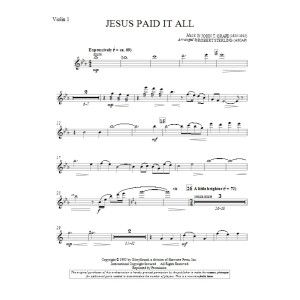 Jesus hat alles bezahlt - Violine 1