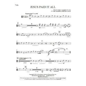 Jesus Paid It All - Viola