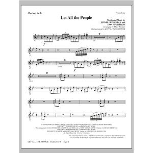 Let All The People - Bb Klarinette