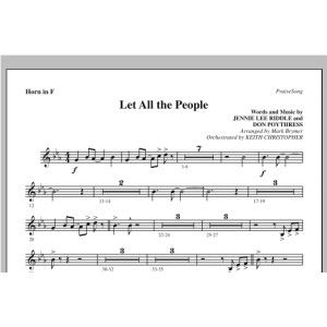 Let All The People - F Horn