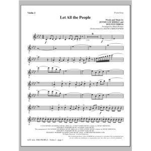 Let All The People - Violin 2