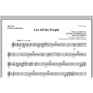 Let All The People - Alto Sax (sub. Horn)