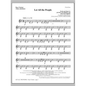 Let All The People - Bass Clarinet (sub. Tuba)