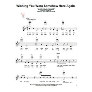Wishing You Were Somehow Here Again (from The Phantom Of The Opera)
