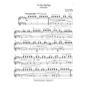 To The Spring (Til Foraret), Op. 43, No. 6