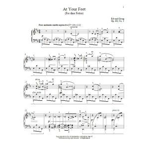 At Your Feet (For dine Fotter), Op. 68, No. 3
