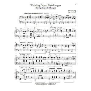 Wedding Day At Troldhaugen (Bryllupsdag pa Troldhaugen), Op. 65, No. 6