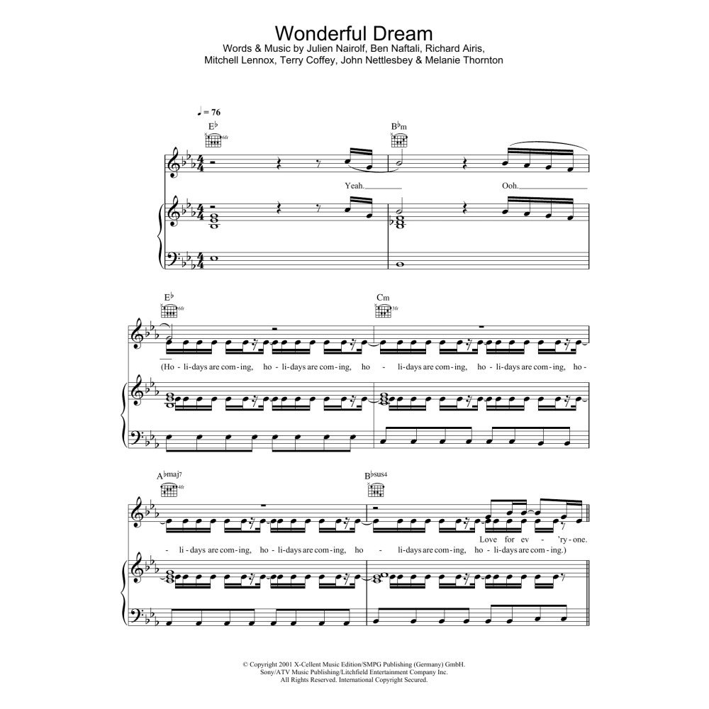 Wonderful Dream (Holidays Are Coming)