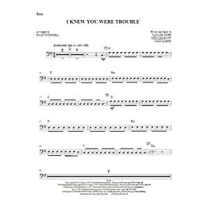 I Knew You Were Trouble - Bass
