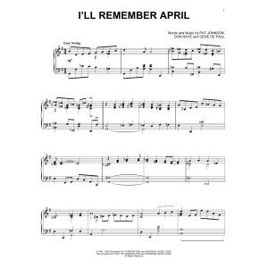 I'll Remember April