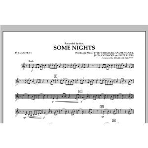 Some Nights - Bb Klarinette 1