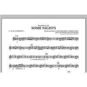 Some Nights - Eb Alto Saxophone 1