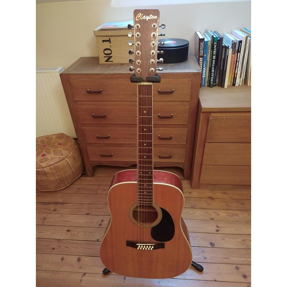 Clayton 12 cuerdas electroacústica