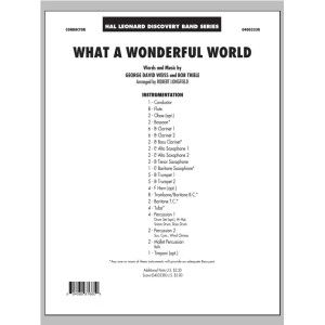 What A Wonderful World - Full Score