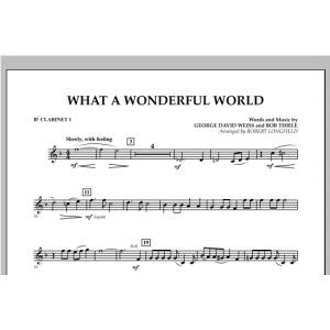 What A Wonderful World - Bb Clarinet 1