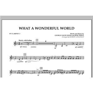 What A Wonderful World - Bb Clarinet 2