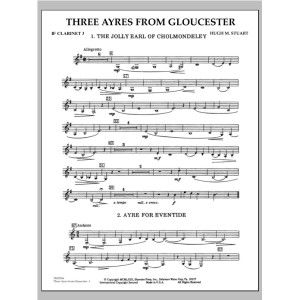 Three Ayres From Gloucester - Bb Clarinet 3