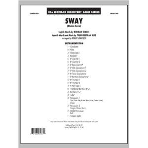Sway (quien Sera) Dl - Conductor Score (Full Score)