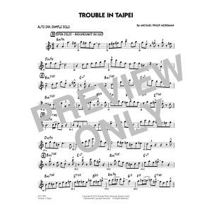 Trouble In Taipei - Alto Sax Sample Solo