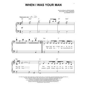 When I Was Your Man