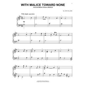 With Malice Toward None