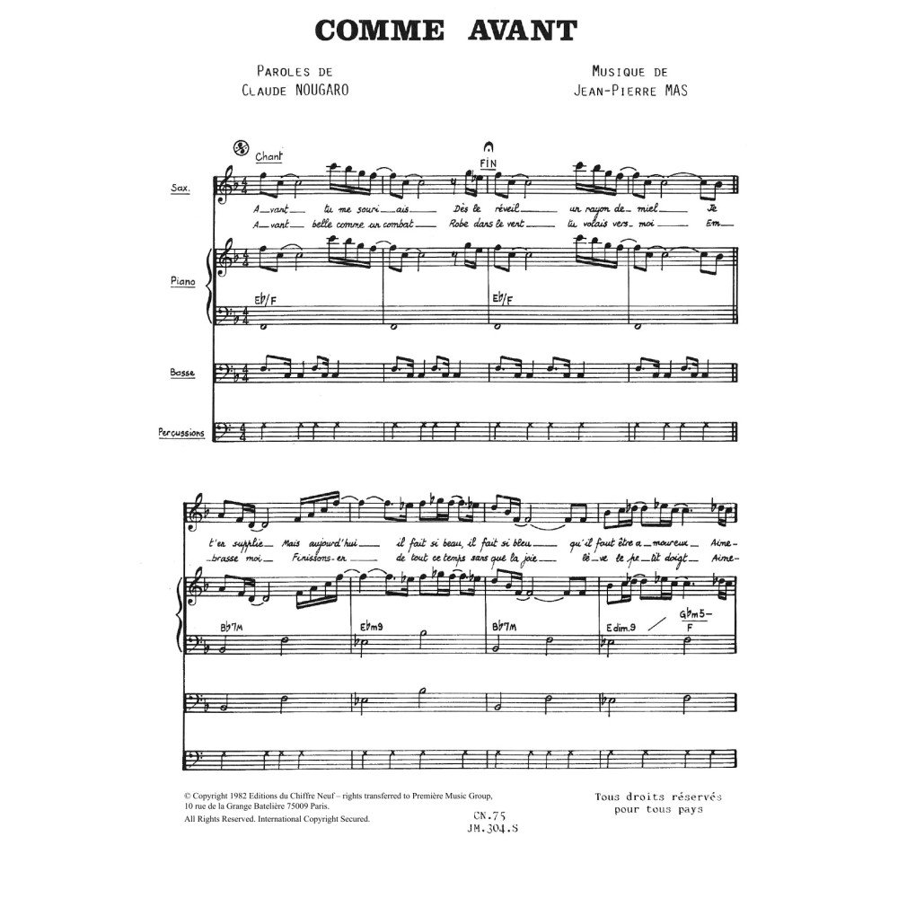 Comme Avant