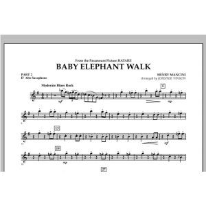 Baby Elephant Walk - Pt.2 - Eb Alto Saxophone