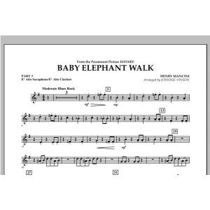 Baby Elephant Walk - Pt.3 - Eb Alto Sax/Alto Clar.