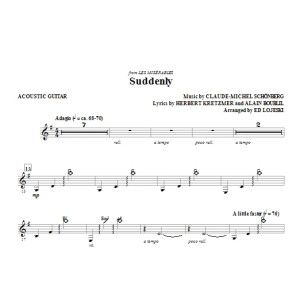 Suddenly (from Les Miserables The Move) - Acoustic Guitar