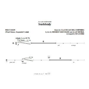 Suddenly (from Les Miserables The Move) - Percussion