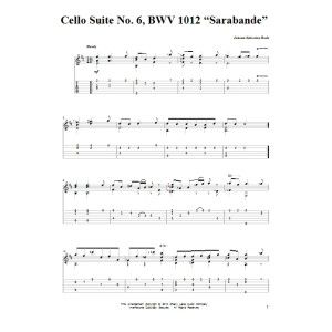 Cello Suite No. 6, BWV 1012 "Sarabande"