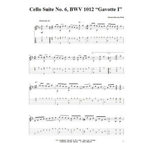 Cello Suite No. 6, BWV 1012 "Gavotte I"