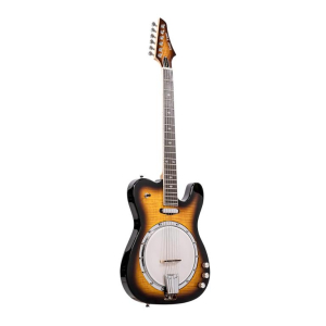 Banjitar eléctrico de 6 cuerdas con cuerpo macizo