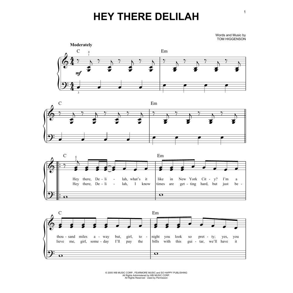 Hey There Delilah