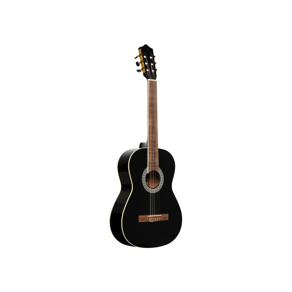 Guitarra clásica SCL60 con tapa de abeto, negra