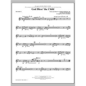 God Bless' The Child (arr. Steve Zegree) - Bb Trumpet 2