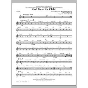 God Bless' The Child (arr. Steve Zegree) - Guitar