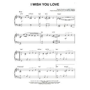 I Wish You Love [Jazz version] (arr. Brent Edstrom)