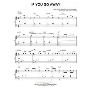 If You Go Away [Jazz version] (arr. Brent Edstrom)