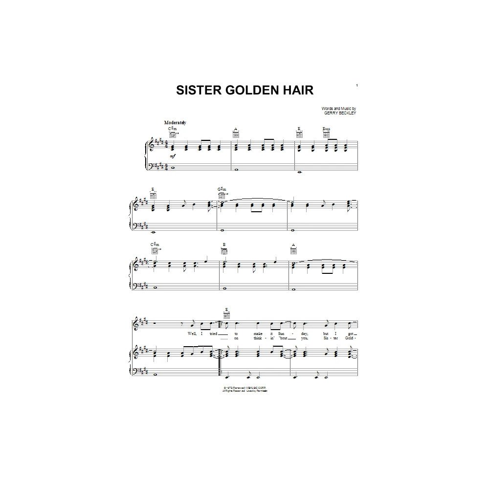 Sister Golden Hair