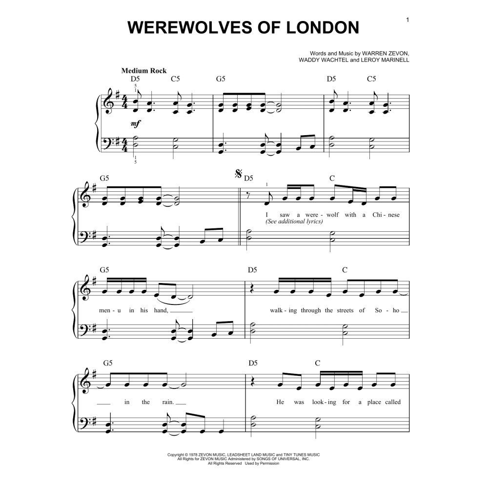 Werewolves Of London
