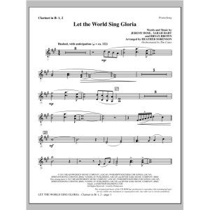 Let The World Sing Gloria - Bb Clarinet 1 & 2