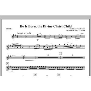 He Is Born, the Divine Christ Child - Flute 2