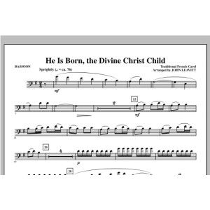 He Is Born, the Divine Christ Child - Fagott