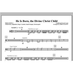 He Is Born, the Divine Christ Child - Percussion 2