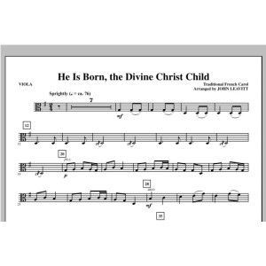 He Is Born, the Divine Christ Child - Viola