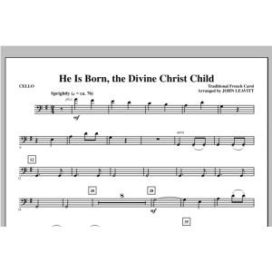 He Is Born, the Divine Christ Child - Cello