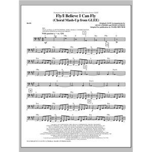Fly/I Believe I Can Fly (Choral Mash-up from Glee) - Bass