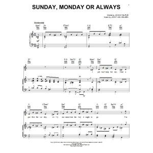 Sunday, Monday Or Always