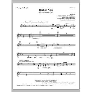 Rock of Ages (Forgiven and Free) - Bb Trumpet 2,3